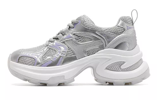 Кроссовки C°BANNER Chunky Sneakers Women's Low-top Silver/Purple, фиолетовый