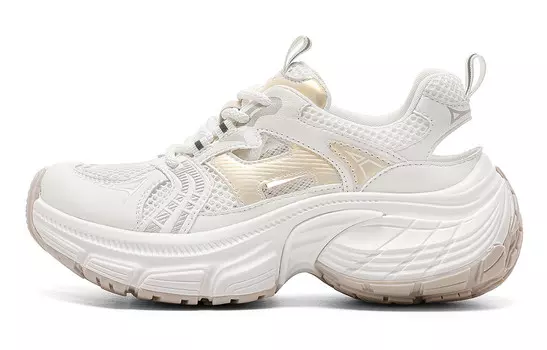 Кроссовки C°BANNER Chunky Sneakers Women's Low-top, белый/серый