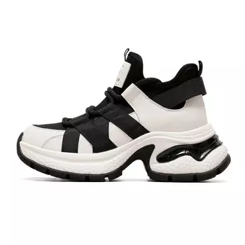 Кроссовки C°BANNER Chunky Sneakers Women's Low-top, черный/бежевый