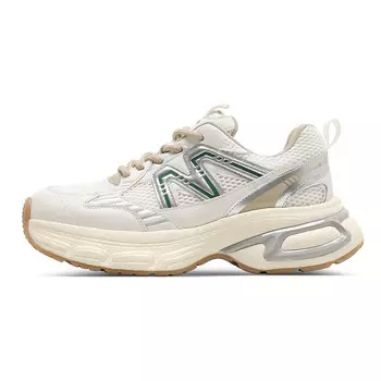 Кроссовки C°BANNER Chunky Sneakers Women's Low-top Beige/Green, зеленый