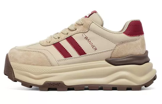 Кроссовки C°BANNER Chunky Sneakers Women's Low-top, коричневый