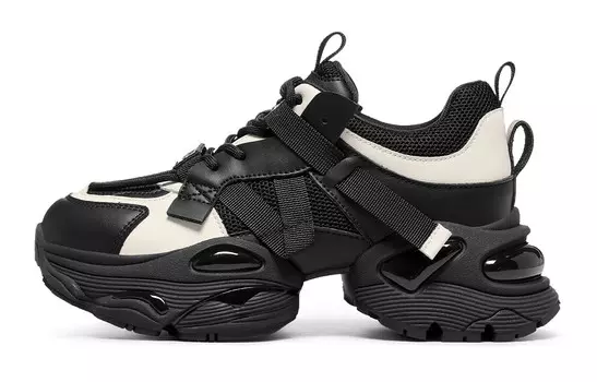 Кроссовки C°BANNER Chunky Sneakers Women's Low-top White/Black, белый/черный