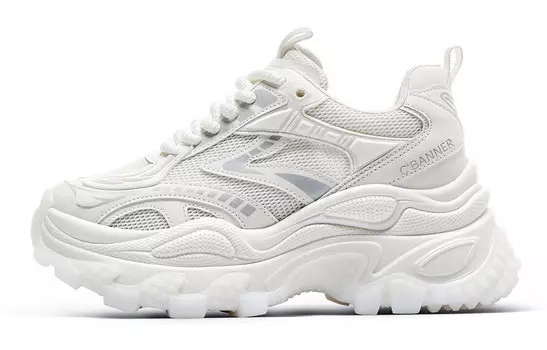 Кроссовки C°BANNER Chunky Sneakers Women's Low-top White, белый