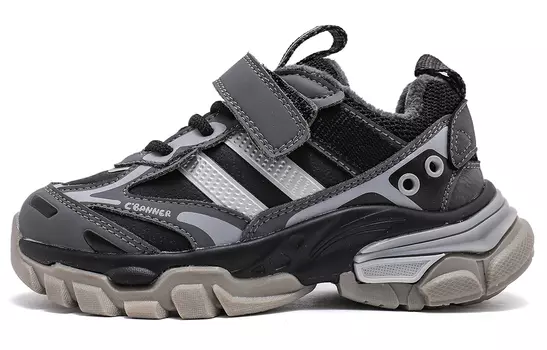 Кроссовки C°BANNER Kids Lifestyle Shoes Kids Low-top Gray, черный