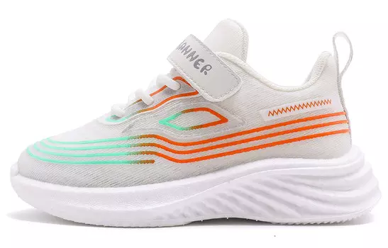 Кроссовки C°BANNER Kids Lifestyle Shoes Kids Low-top White/orange, белый/оранжевый