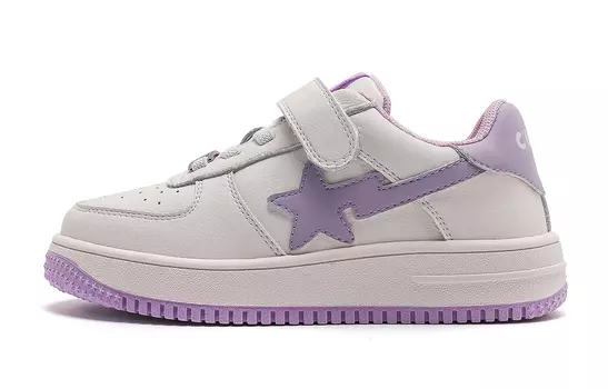 Кроссовки C°BANNER Kids Lifestyle Shoes Kids Low-top Sail/Coconut Milk/Platinum Violet, белый/фиолетовый