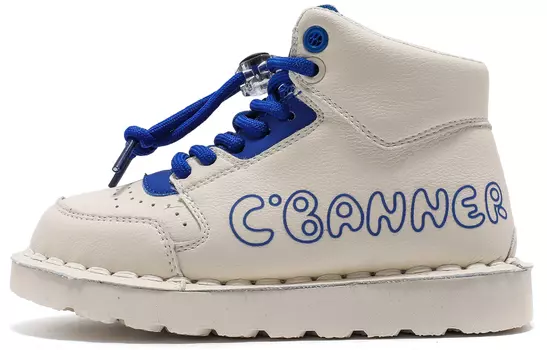 Кроссовки C°BANNER Kids Lifestyle Shoes Kids Low-top Beige/Blue, бежевый/синий