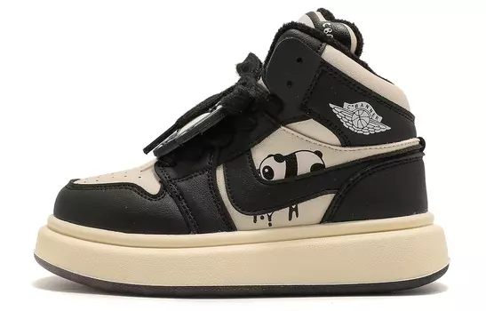 Кроссовки C°BANNER Kids Skateboarding Shoes Kids Mid-top Black, черный