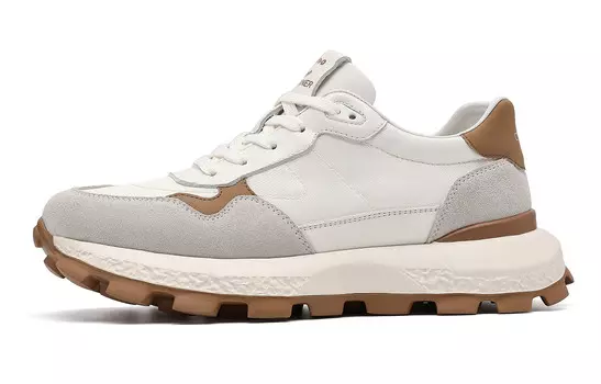 Кроссовки C°BANNER Lifestyle Shoes Men Low-top White/Beige, бежевый