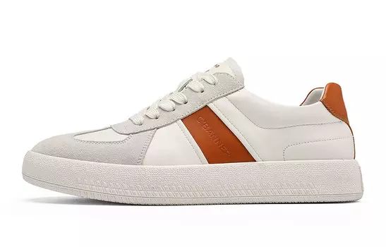Кроссовки C°BANNER Lifestyle Shoes Men Low-top White/Brown, коричневый