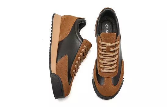Кроссовки C°BANNER Lifestyle Shoes Men Low-top Black/Brown, черный/коричневый