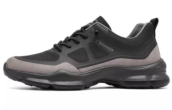 Кроссовки C°BANNER Lifestyle Shoes Men Low-top Black/Gray, черный/серый
