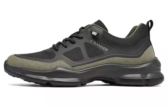 Кроссовки C°BANNER Lifestyle Shoes Men Low-top Black/Green, черный/зеленый