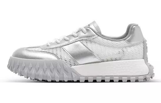 Кроссовки C°BANNER Lifestyle Shoes Women's Low-top Silver, серебряный