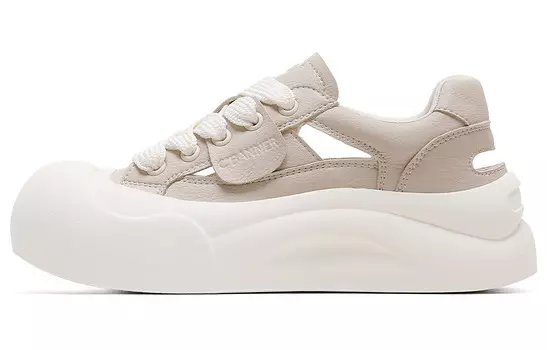 Кроссовки C°BANNER Lifestyle Shoes Women's Low-top Beige, цвет Apricot