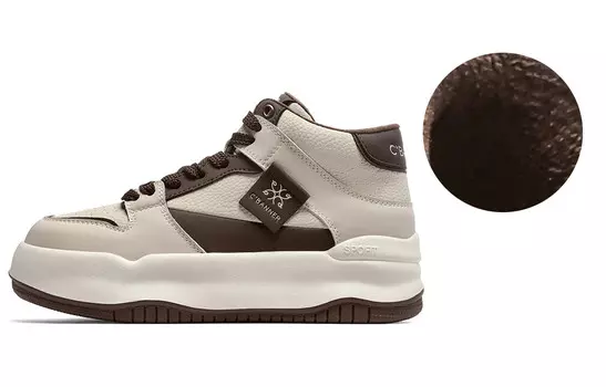 Кроссовки C°BANNER Lifestyle Shoes Women's Mid-top Brown, коричневый