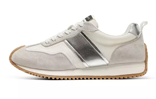 Кроссовки C°BANNER Lifestyle Shoes Women's Low-top Silver, серебряный