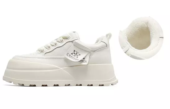 Кроссовки C°BANNER Lifestyle Shoes Women's Low-top White, белый