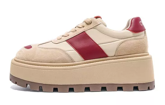 Кроссовки C°BANNER Lifestyle Shoes Women's Low-top Burgundy, цвет Burgundy