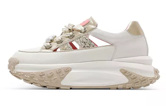 Кроссовки C°BANNER Lifestyle Shoes Women's Low-top Gold, золотой