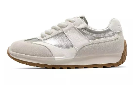 Кроссовки C°BANNER Lifestyle Shoes Women's Low-top Silver, серебряный