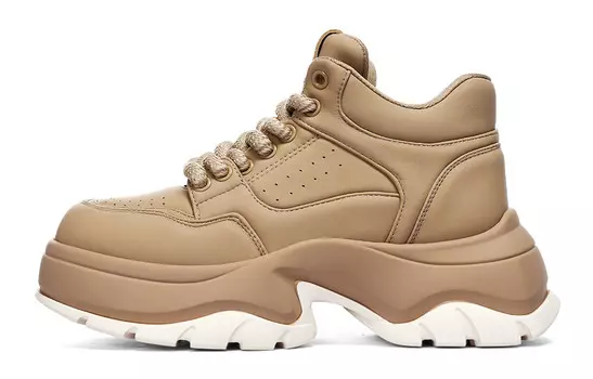 Кроссовки C°BANNER Lifestyle Shoes Women's Mid-top Beige, цвет Apricot