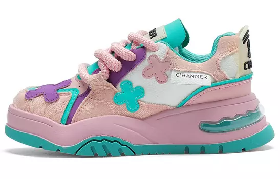 Кроссовки C°BANNER Lifestyle Shoes Women's Low-top Pink, розовый