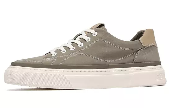 Кроссовки C°BANNER Skateboarding Shoes Men Low-top Khaki Green, хаки/зеленый