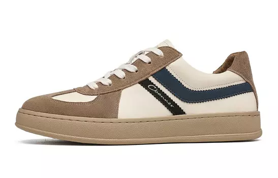 Кроссовки C°BANNER Skateboarding Shoes Men Low-top White/Black, белый/черный