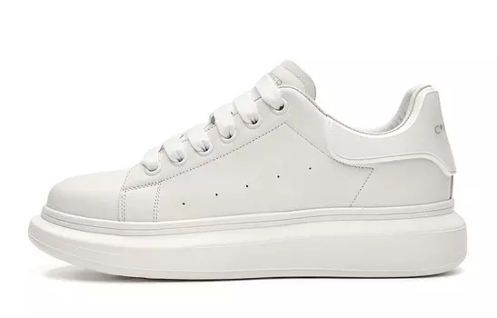 Кроссовки C°BANNER Skateboarding Shoes Men Low-top White, белый