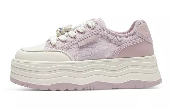 Кроссовки C°BANNER Skateboarding Shoes Women's Low-top Purple, фиолетовый