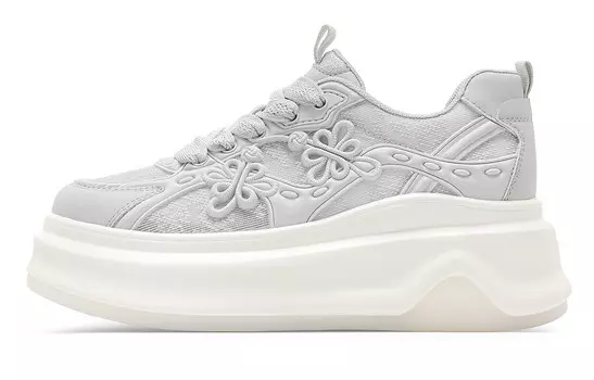 Кроссовки C°BANNER Skateboarding Shoes Women's Low-top Gray, серый