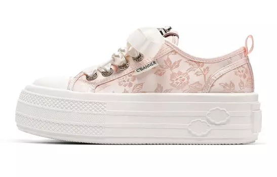 Кроссовки C°BANNER Skateboarding Shoes Women's Low-top, черный