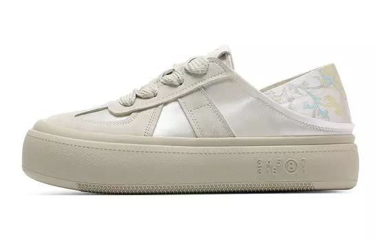 Кроссовки C°BANNER Skateboarding Shoes Women's Low-top Beige White, цвет Off White