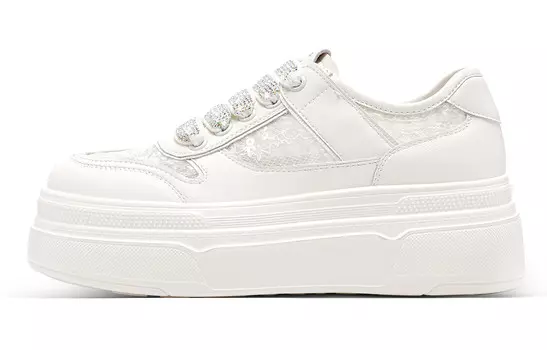 Кроссовки C°BANNER Skateboarding Shoes Women's Low-top, серебряный