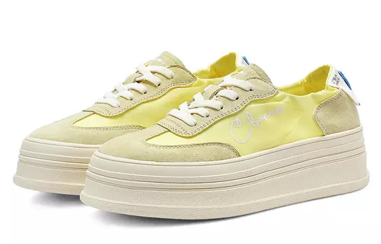 Кроссовки C°BANNER Skateboarding Shoes Women's Low-top Yellow, желтый