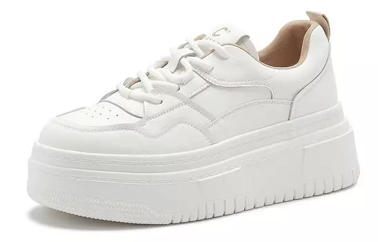 Кроссовки C°BANNER Skateboarding Shoes Women's Low-top Milk Tea Color, бежевый