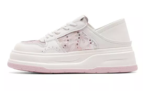 Кроссовки C°BANNER Skateboarding Shoes Women's Low-top Light Beige, бежевый