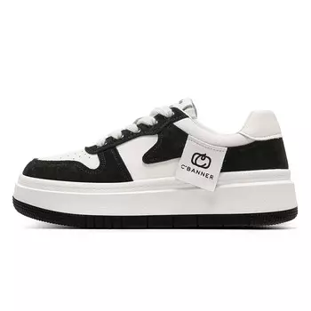 Кроссовки C°BANNER Skateboarding Shoes Women's Low-top Black, черный