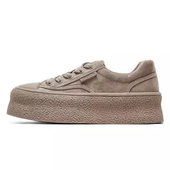 Кроссовки C°BANNER Skateboarding Shoes Women's Low-top Khaki, хаки