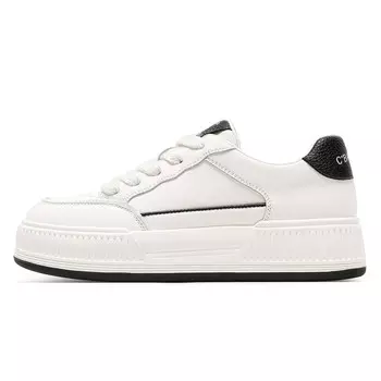 Кроссовки C°BANNER Skateboarding Shoes Women's Low-top, белый/черный