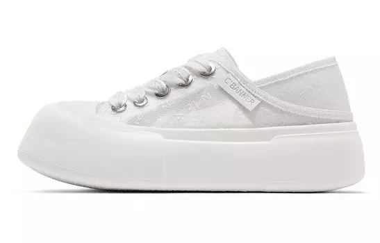 Кроссовки C°BANNER Skateboarding Shoes Women's Low-top Off White, цвет Off White