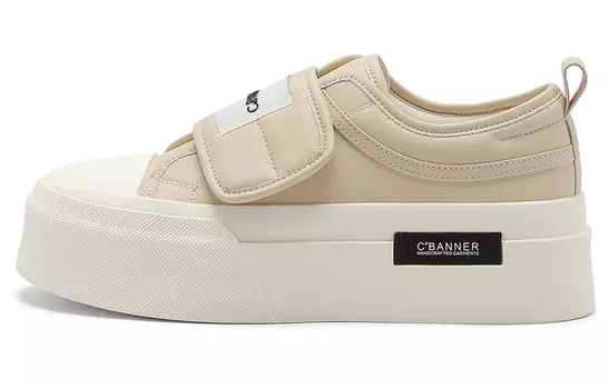 Кроссовки C°BANNER Skateboarding Shoes Women's Low-top Khaki, хаки