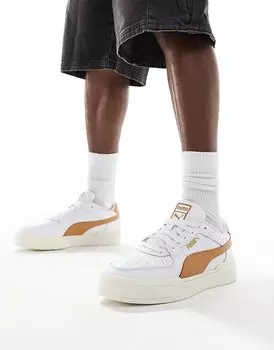 Кроссовки CA Pro Classic белого и карамельного цвета Puma