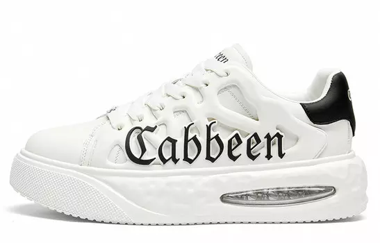 Кроссовки Cabbeen Skateboarding Shoes Men Low-top, черный