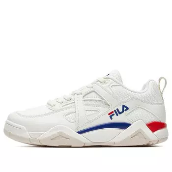 Кроссовки cage knit low white/blue/red Fila, белый