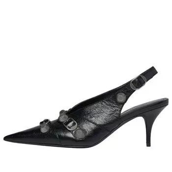 Кроссовки cagole slingback 70mm pumps 'black' Balenciaga, черный