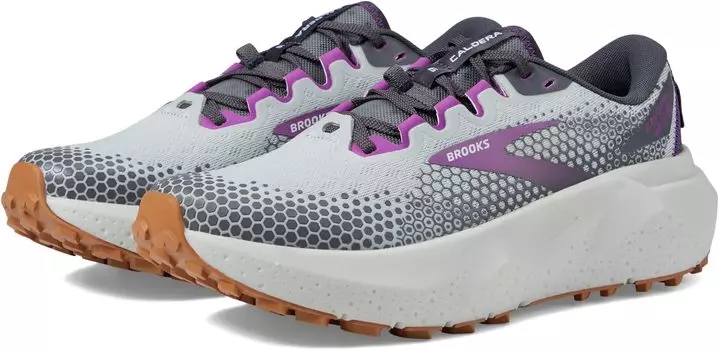 Кроссовки Caldera 6 Brooks, цвет Oyster/Blackened Pearl/Purple