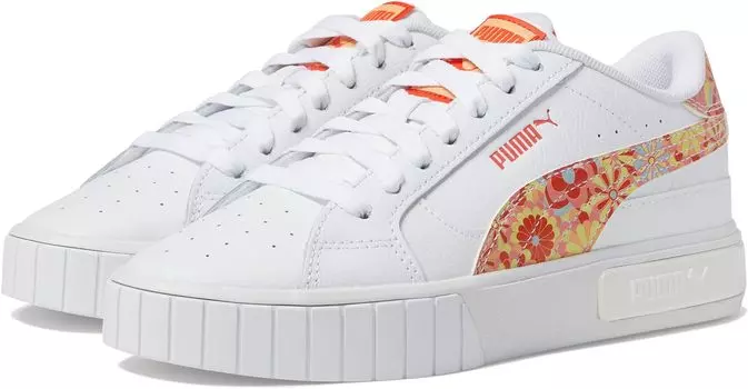 Кроссовки Cali Star Flower Child PUMA, цвет Puma White/Warm Earth