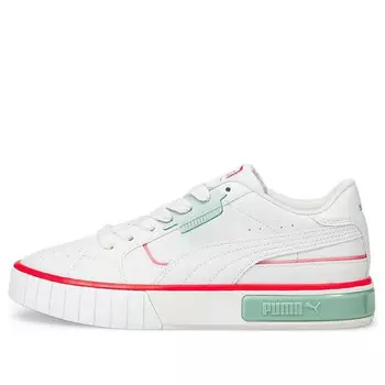 Кроссовки cali star lights platform shoes white/green/orange Puma, белый